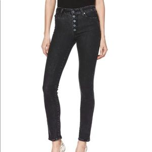 Paige Hoxton Button High Waist Ankle Peg